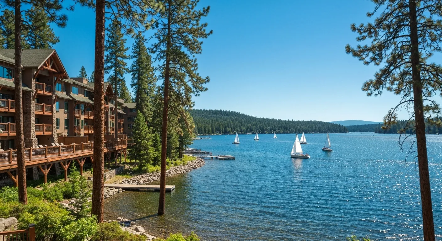Lakeside window cleaning at Newman Lake, WA